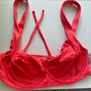 Victoria’s Secret bikini top 32DD coral